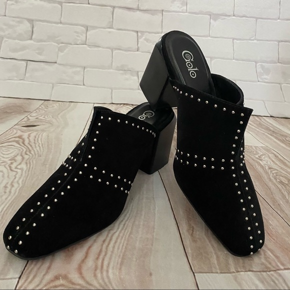 Golo Shoes - Golo Oakley black studded mule size 8